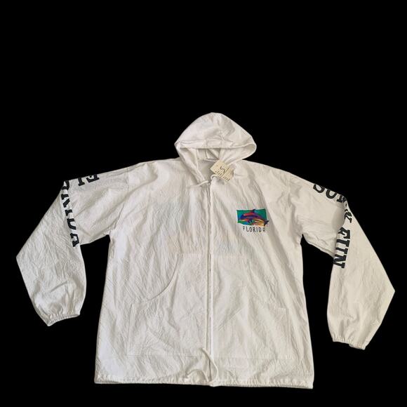 Cottonseed Men's Size S Florida Full Zip Dolphin VTG Windbreaker Jacket New - Picture 11 of 16
